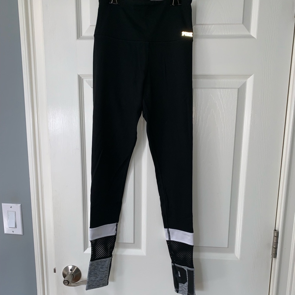 PINK high waisted black ultimate yoga leggings
